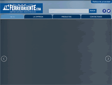 Tablet Screenshot of ferreoriente.com